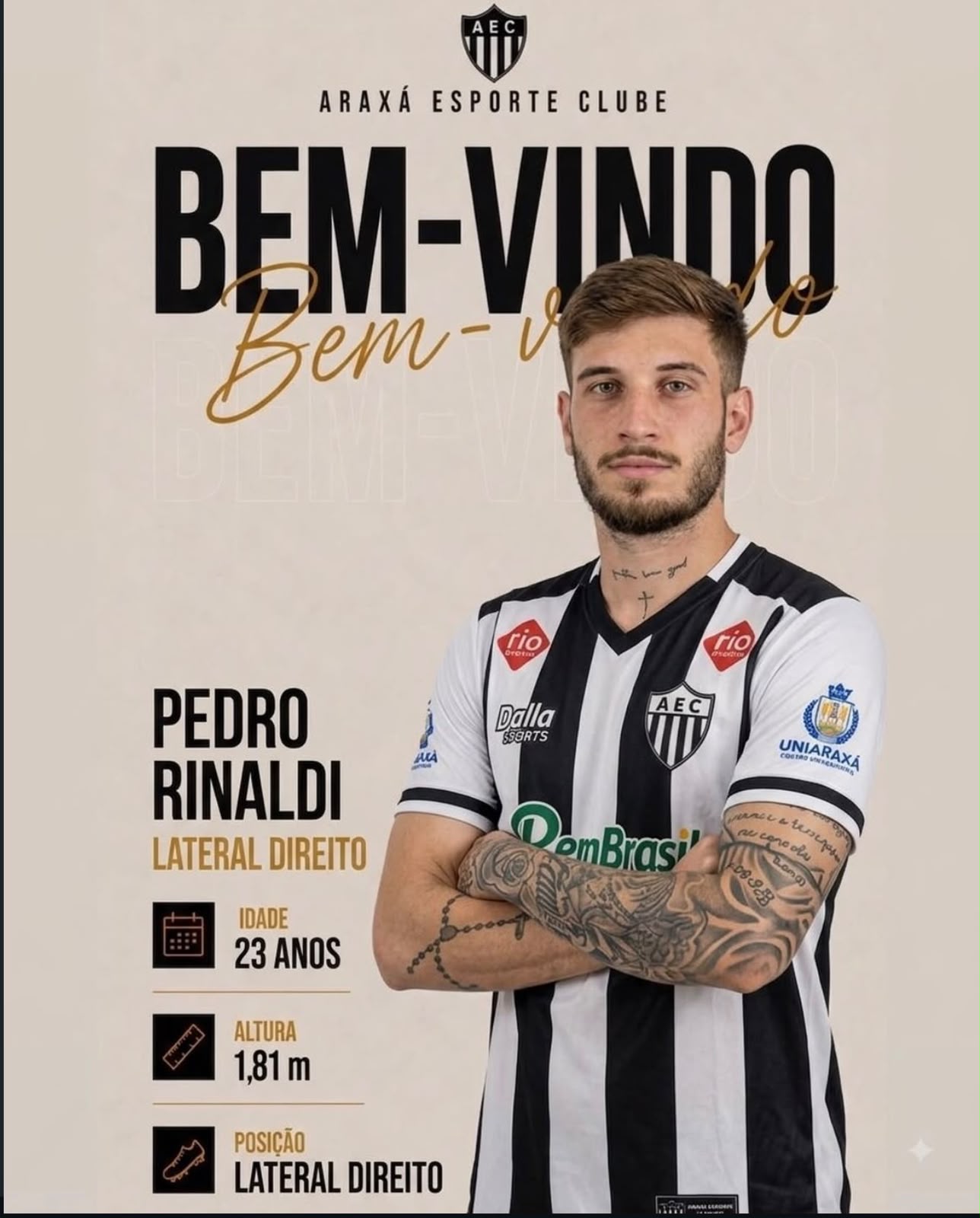 Pedro Rinaldi — Lateral Direito