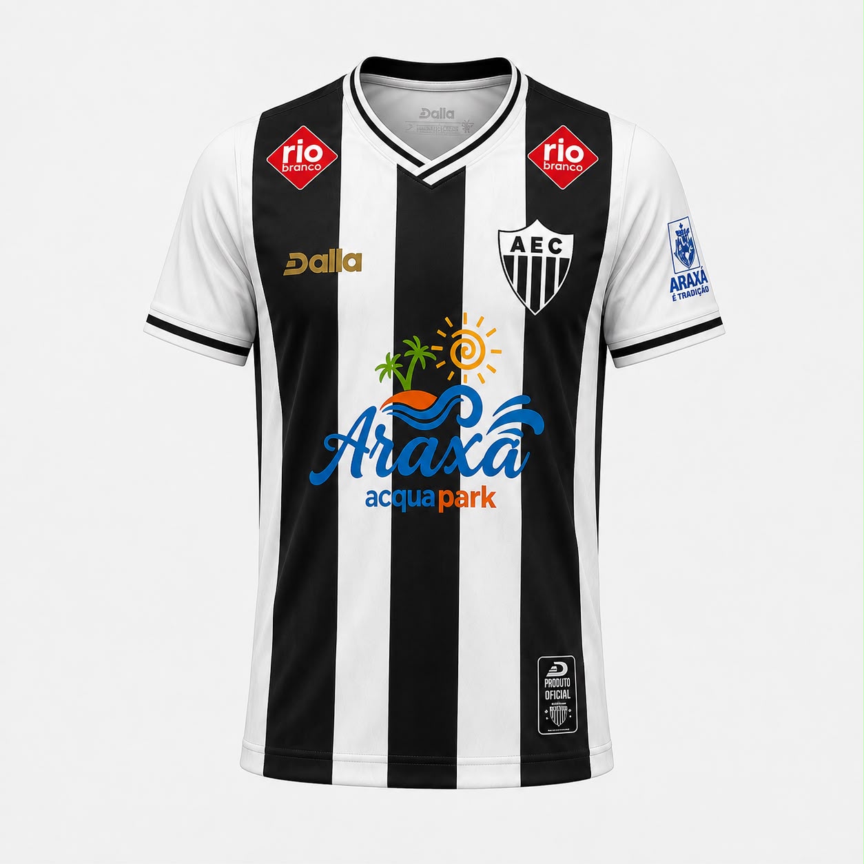 Camisa Oficial Araxá | Alvinegra Listrada